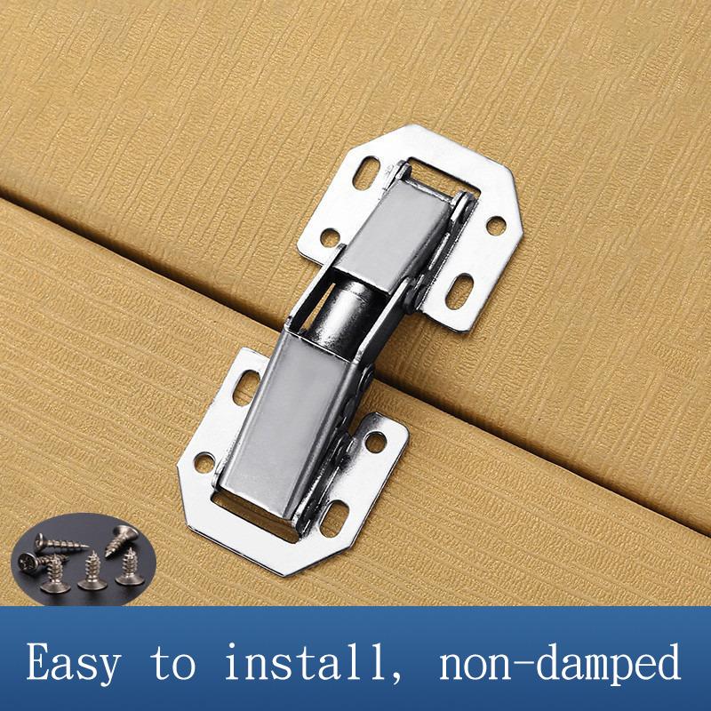 4/10pcs Cabinet Hinge 90 Degree 3/4in No-Drilling Hole Cupboard Door Hinges Soft Close With Screws Furniture Hardware