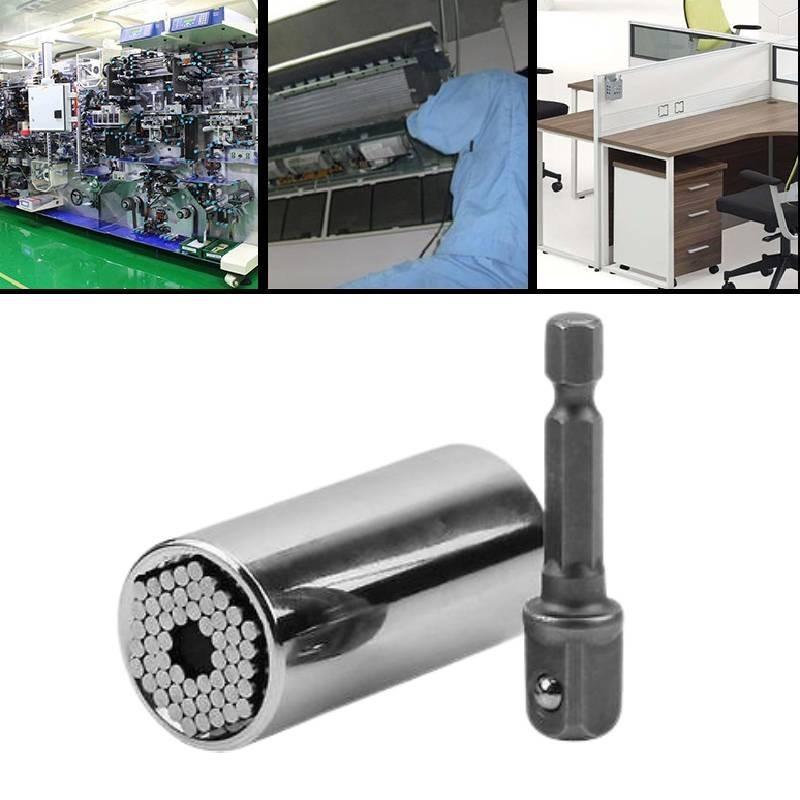 Heavy-duty Universal Socket Set With Electric Extension Rod And Ratchet Wrench