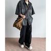 Summer Clothing Men'S Retro Casual Shirt Student Loose Niche Design Fun New Men'S Top For Outdoor Wear