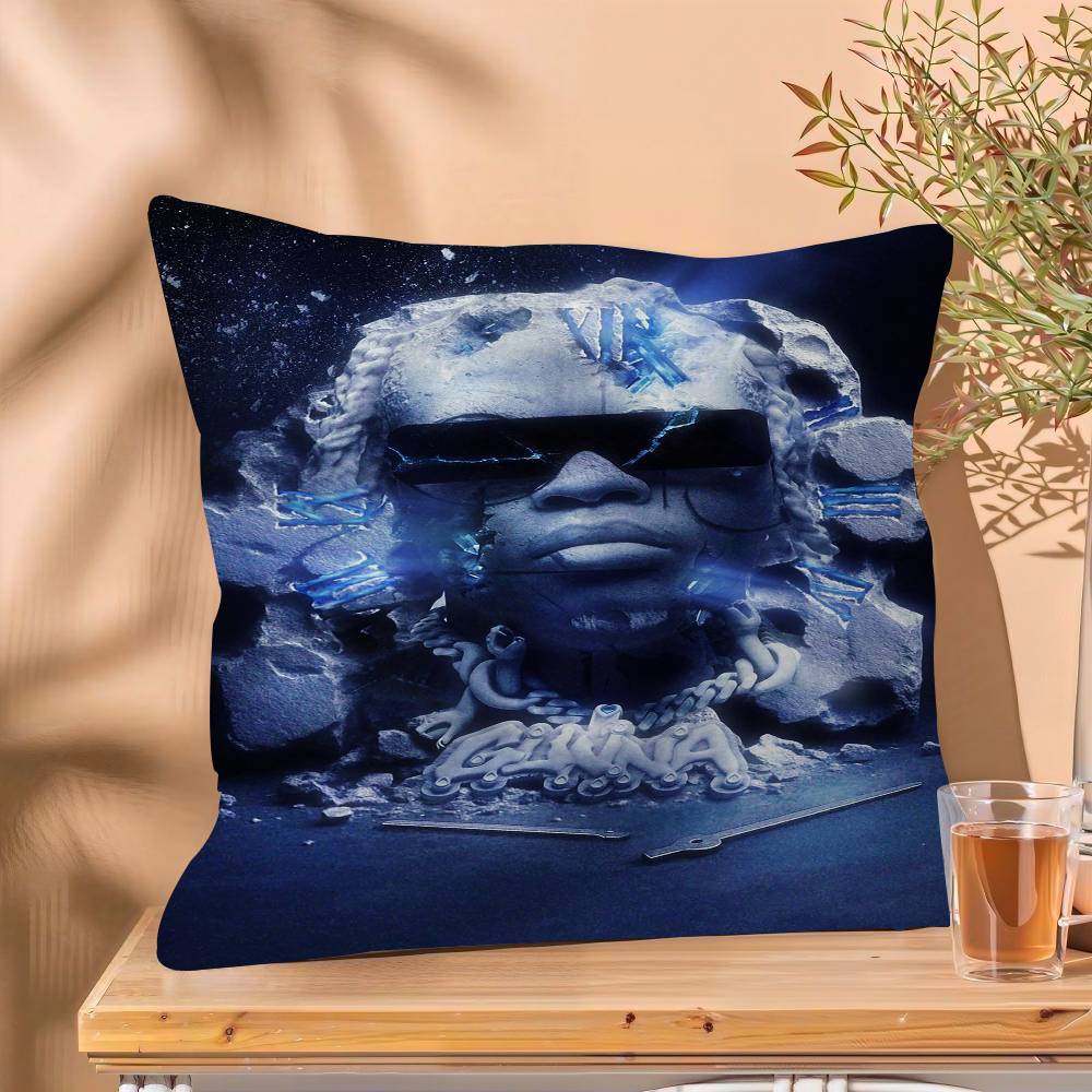Rapper Singer GGunna album Cushion Cover x Polyester Sofa Cushions Decorative Throw Pillows Home Decoration Pillowcover