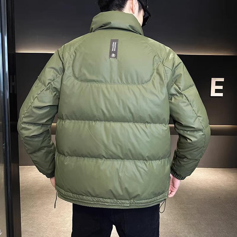 Autumn and Winter Fashion Cotton Cold Clothing Men's Winter Stand-up Collar Thickened High-end Liner Warm Jacket