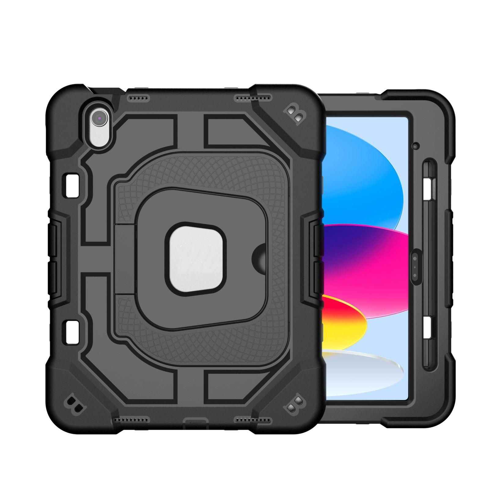 For ipad 11th Generation case A16 Shockproof Kids Kickstand Silicone Tablet case for ipad 11th Gen A16 10th Generation 10.9 Inch 10.2 inch&For iPad&Silicon чёрный