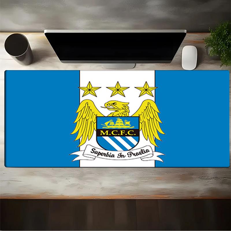 Football Manchester Crest Mouse Pad, Gaming Mouse Pad, Keyboard Pad, Desk Decor for Computer Notebook Fan Gift Birthday Gift