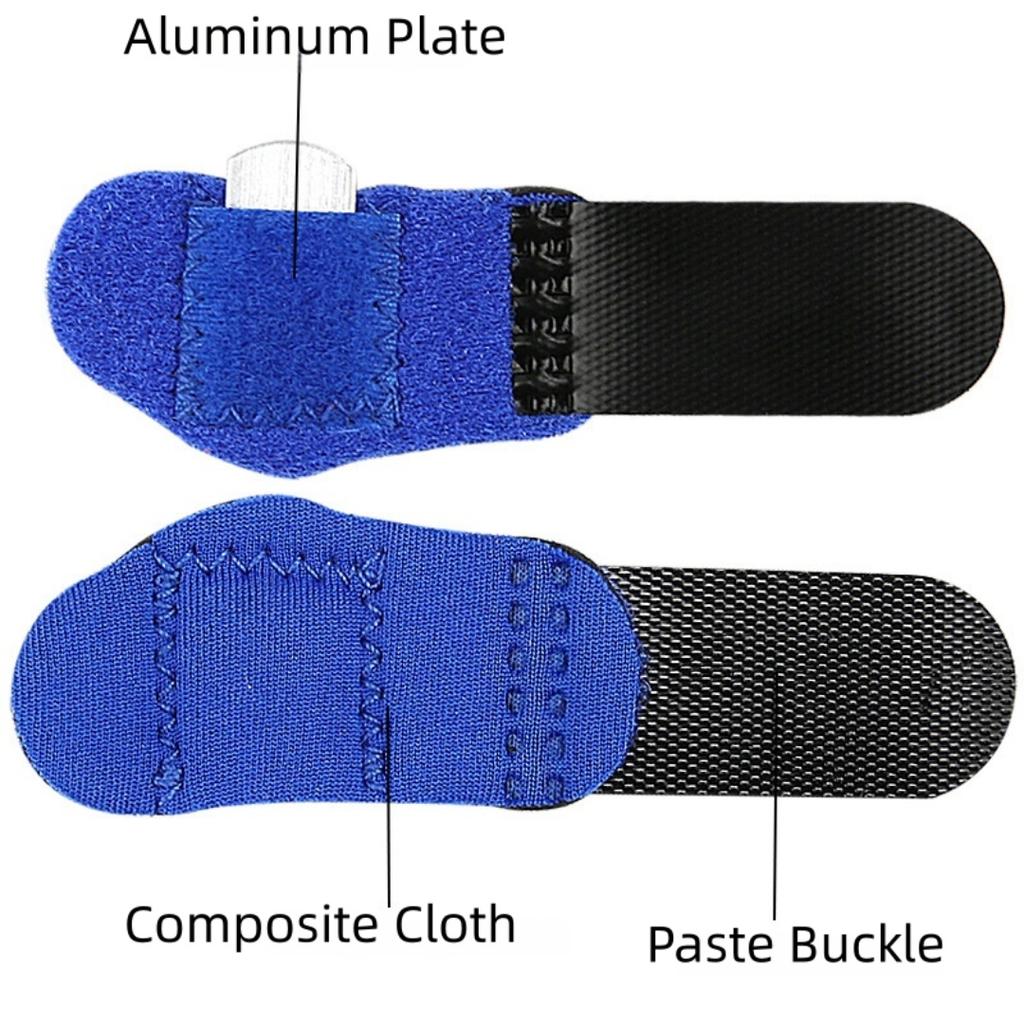 5Pcs Adjustable Finger Splint Brace With Aluminum Strip Support For Trigger Finger Pain Relief And Protection