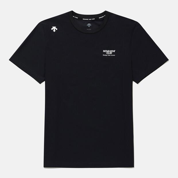 DESCENTE Cooling Tricot Back Graphic Short Sleeve T-Shirt Black Sr213Ets57
