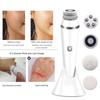 Electric Silicone Facial Cleaning Brush 4 In 1 Cleaning Brush Sonic Roller Massager To Remove Blackheads and Acne Pore Cleanser