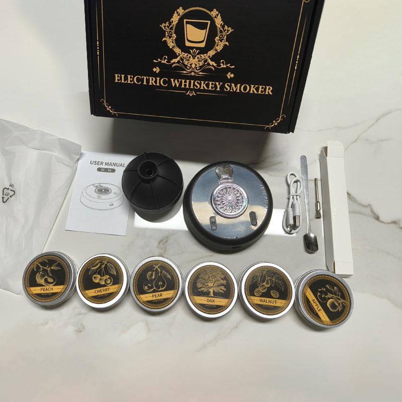 Kit Fumător Cocktail Fumător Whiskey Blender Fără Apă Fumător Reutilizabil pentru Tată Soț