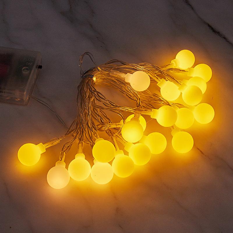 2M 3M Balls LED Fairy String Lights Battery Operated Wedding Valentine's Outdoor Room Birthday Garland Bridal Shower Decorations