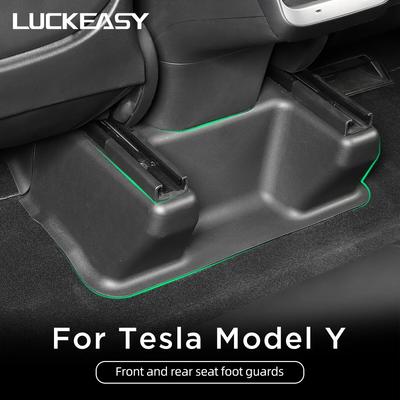 Auto-Vordersitzschienenschutzabdeckung für Tesla Modell Y, hintere Türschweller, Anti-Kick-Platte, Innendekoration, Refit-Zubehör