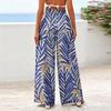 Women's Wide-Leg Casual Flowy Floral Print Pants