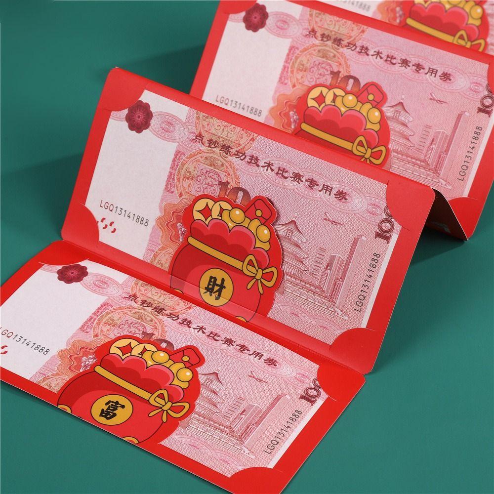Paper Snake Year Folding Red Envelope Blessing Red Packet Cartoon Lucky Money Pockets Celebration