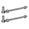 Pair Steel J Bolt Post Hinge Heavy Duty Gate Hinge Rustproof Door Hinge Corrosion Resistant Door Hinges for Outdoor Gate