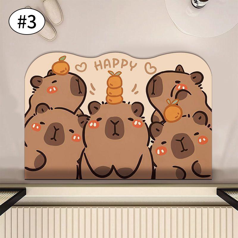 Kawaii Floor Mat Anti slip Door Mat For Living Room Kitchen Bathroom Clean Area Rug Creative Design Household Carpet