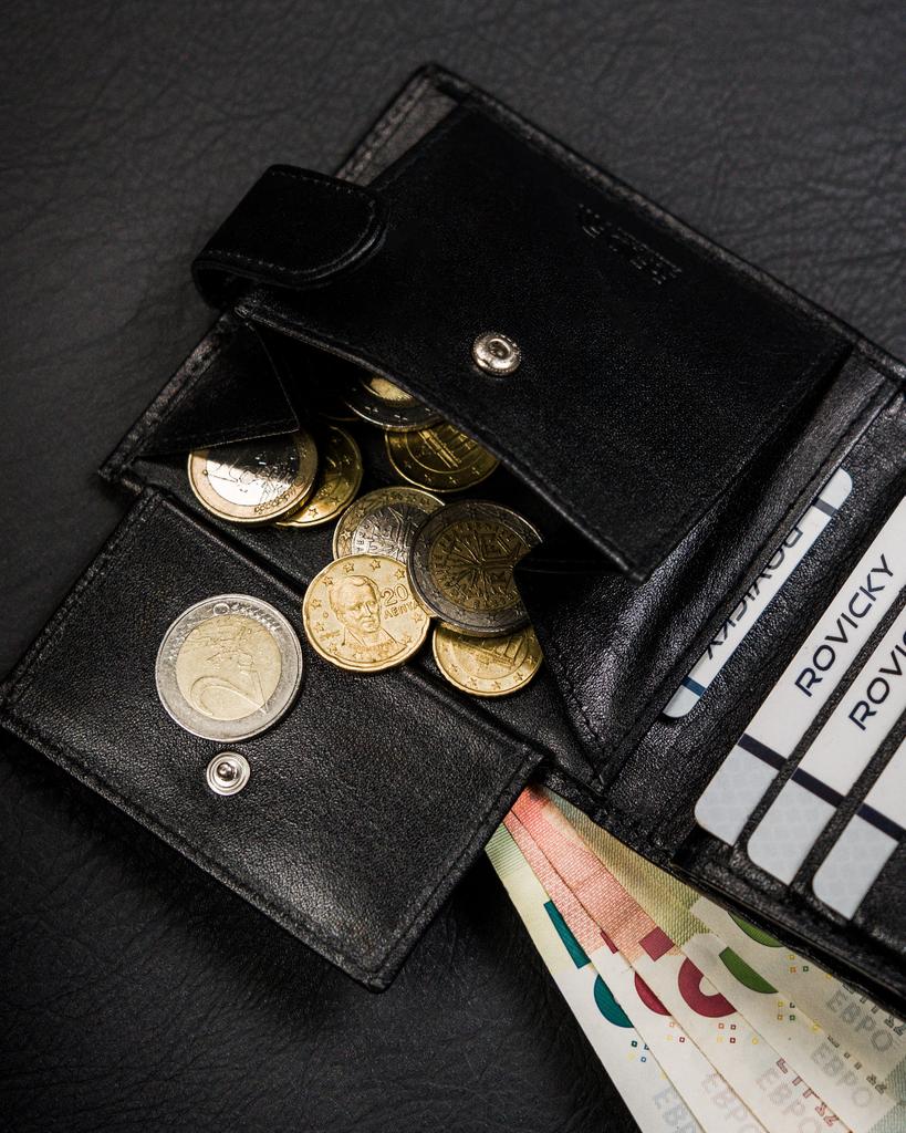 Men's Leather Wallet RM-01L-BDF-BL-9960 Black