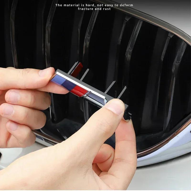 3D Car Front Grille Emblem For BMW M1 M2 M3 M4 M5 M6 M7 X1 X2 X3 X4 X5 X6 X7 M Competition LOGO Car Styling Decor Accessories