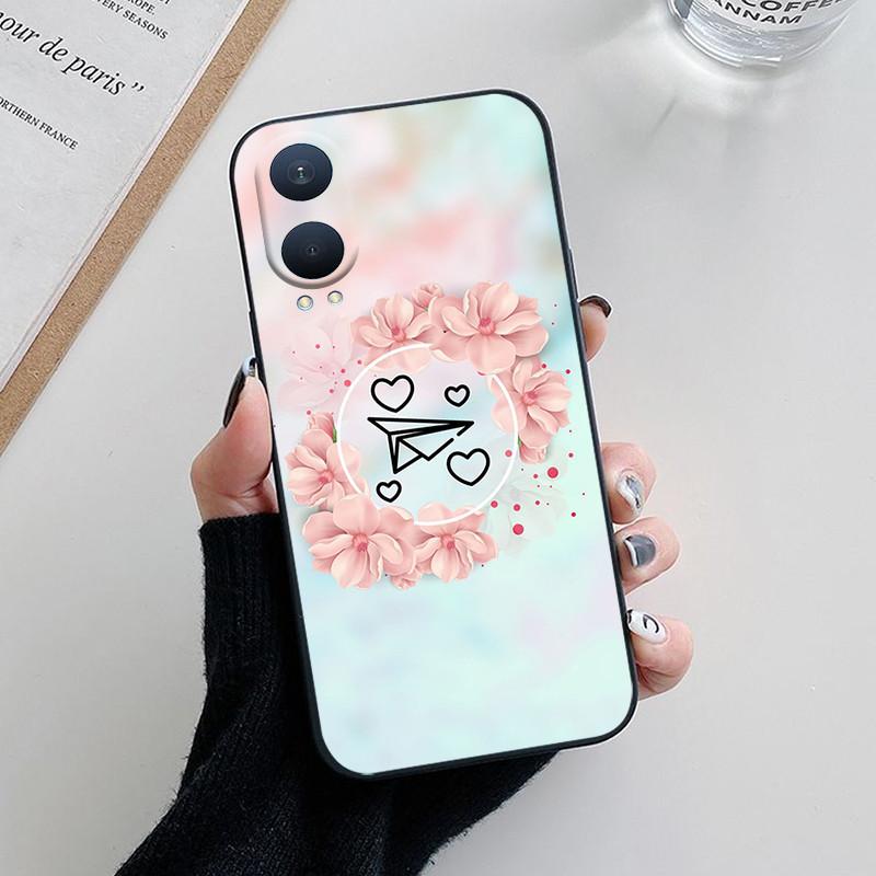 

For OnePlus Nord CE4 Lite 5G Case Flowers Silicon Soft TPU Phone Cases for One plus Nord CE 4 Lite 4Lite Protector Bumper Para Nord CE4