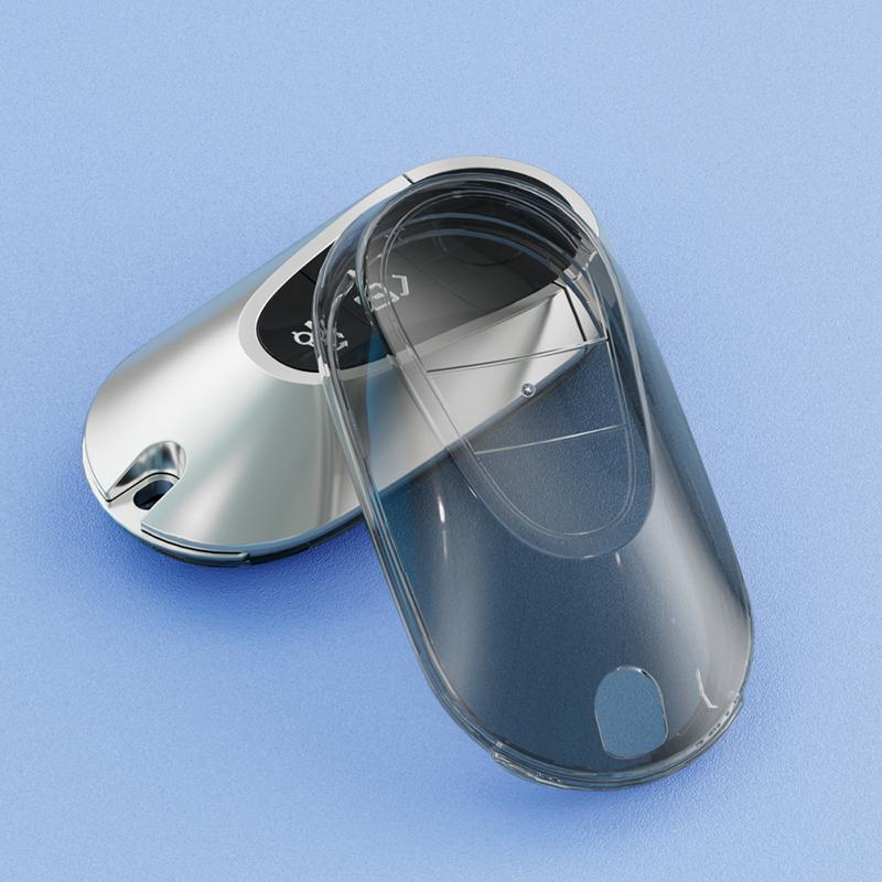 

Transparent For Mercedes Benz 2022 C S Class W206 W223 S350 C260 C300 S400 S450 S500 Remote Car Key Case Cover Holder Keyring