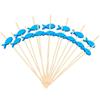 Cocktail Picks 12cm/4.7inch Appetizer Picks Blue Fish Brand New