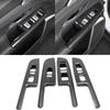 For XPENG G9 Carbon Fiber Car Door Window Lift Panel Frame Trim Cover Auto Interior Decoration Stickers   2024 2025