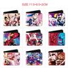 Hazbin Hotel Anime Wallet Full Color Print Bi-Fold Pu Leather Purse for Students Men Women