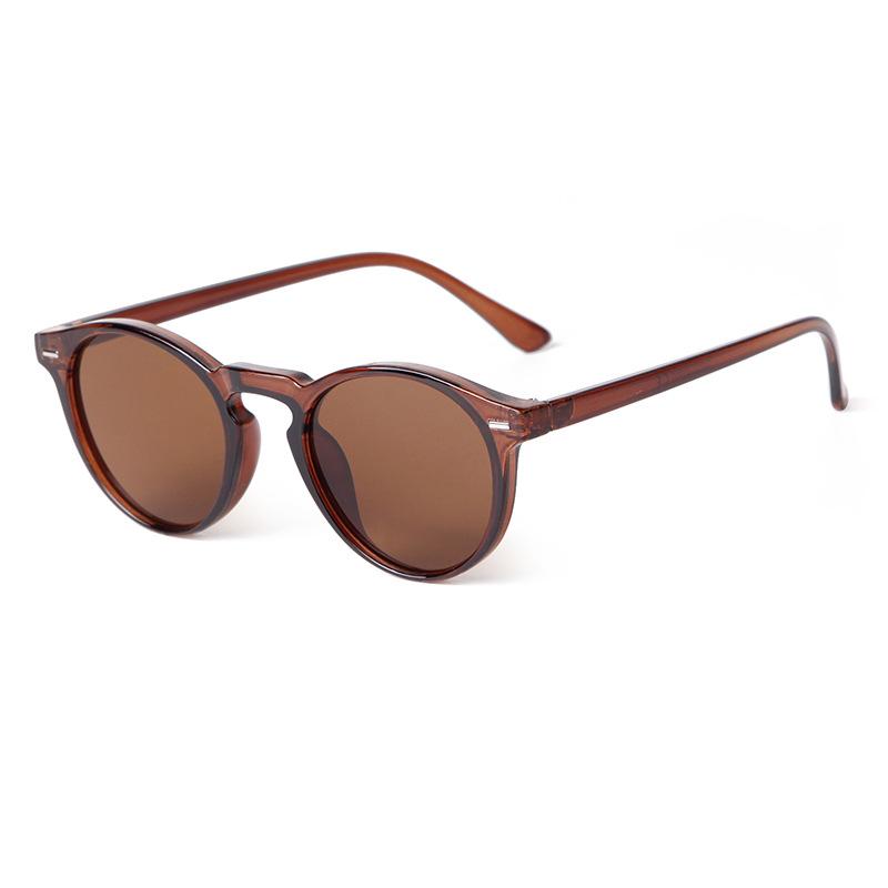Classic Vintage Tortoiseshell Small Round Sunglasses for Men Women Brand Design Classic Green Sun Eyeglasses Lentes De Sol Mujer Gafas