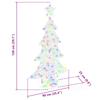 Christmas Tree with 160 Multicolor LEDs 150 cm Acrylic