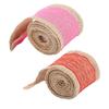 5 Rolls Burlap Lace Ribbon Decorative Jute Burlap Ribbon Roll for Crafts Festival Decor