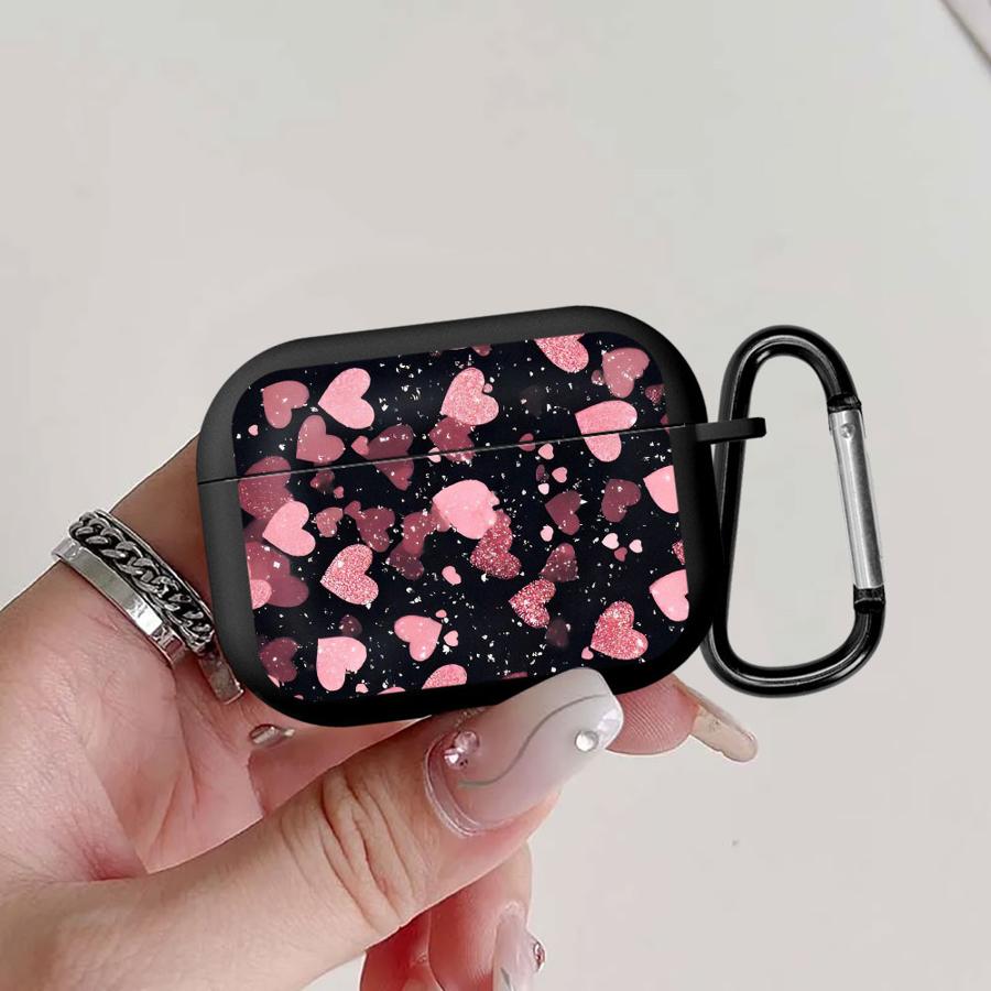 

Case For Airpods Pro Pro3 3 Pro2 2 1 4 Earphone Cases Cover Pink Heart-Shaped Airpods 1