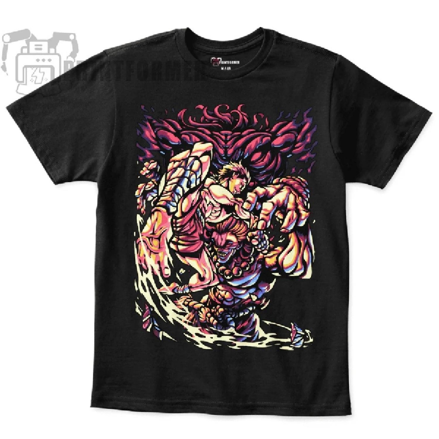 

Baki The Grappler T-Shirt Gym And Fitness Yujiro Hanma Baki Anime Shirt All Size 100 Cotton XXXXXL
