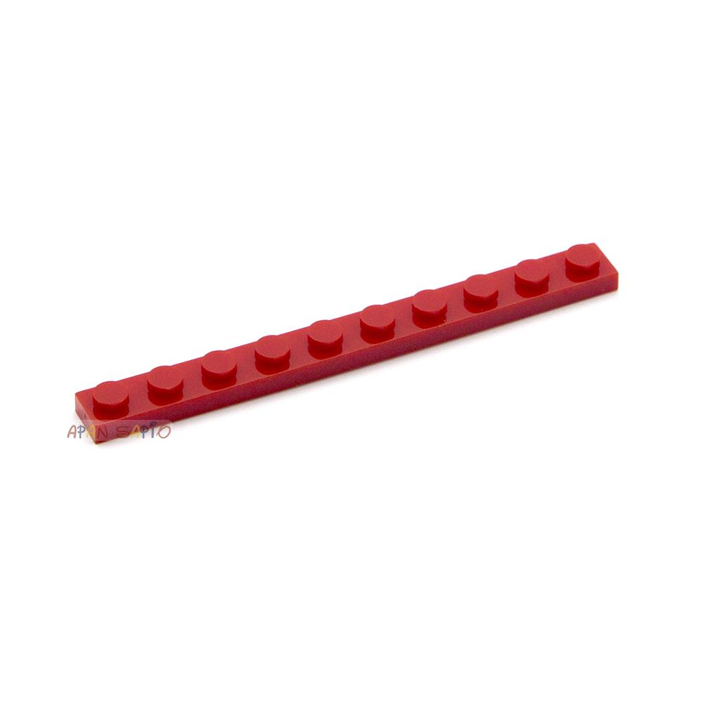 40pcs DIY Building Blocks Thin Figures Bricks 1x10 Dots 12Color Educational Creative Size Compatible With 4477 Toys for Children