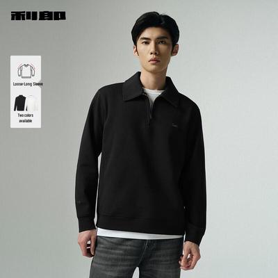 Lilang Herren Casual Locker geschnittenes Polo-Sweatshirt