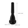 Plastic Trumpet Mouthpiece 27x10mm Black Trumpet Accessory Durable Trumpet Mouthpiece Music Accessories