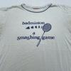 Vintage 90s BADMINTON A SMASHING GAME RACKET RINGER T-Shirt S Sports