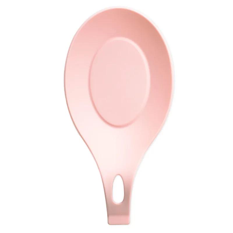 1Pcs Insulation Spoon Shelf Pad Heat Resistant Silicone Spoon Holder Rest Pad Placemat Pot Holder Drink Coaster Kitchen Gadgets