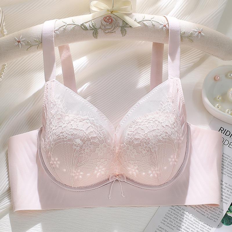 Lace Hole Cup Bra Seamless Bra Soft Support Lightweight and Breathable Bra Push Up Bra