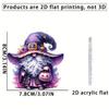 Unique Pumpkin Acrylic Person Christmas Tree Hanging Decoration For Car Mirrors