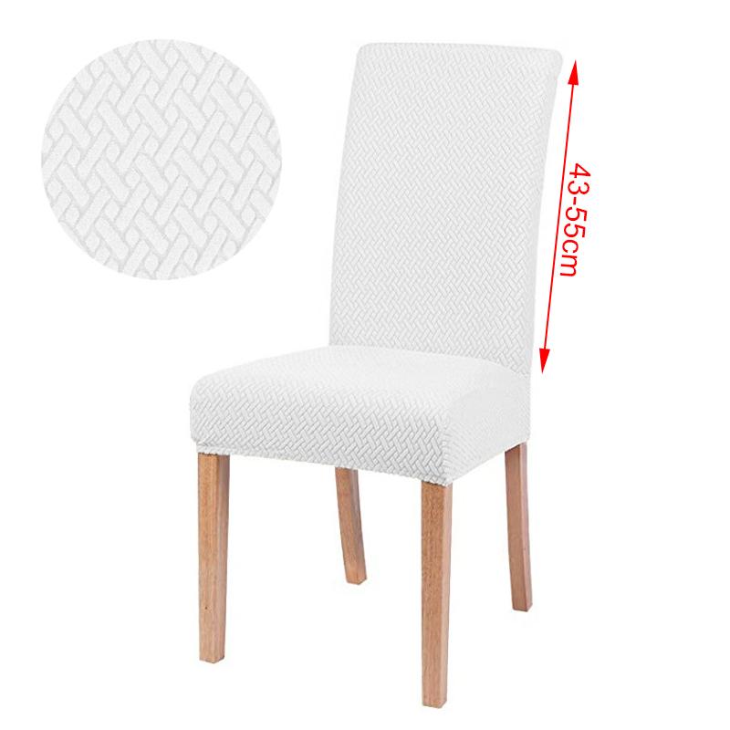 1/2/4/6 Piece Chair Cover Jacquard Dining Spandex Elastic Stretch Slipcover For Chairs Kitchen Hotel Banquet Home Christma