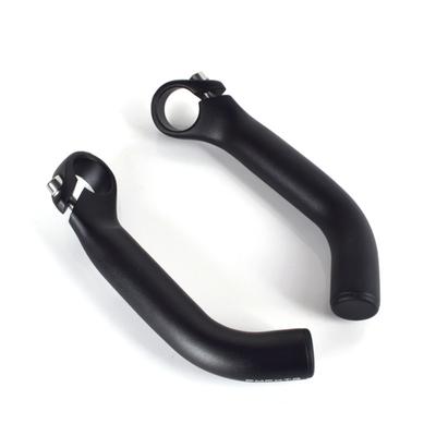 1 Paar Aluminiumlegering Fiets Bankschroef Handgrepen Ergonomische Verlengde Steun Hoorn Stuur Eénstuk Gesmeed