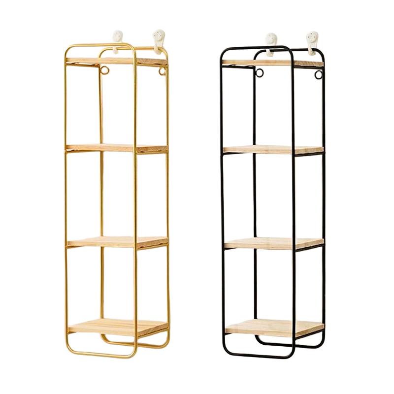 1 Stück Eingangsbereich Multifunktionales Wandmontiertes Vintage Eisen Dekoratives Regal Langlebig Europäischer Stil Robust 49,5x13x12cm