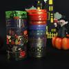 20 Rollen Halloween Festliches Schwarz-Gold-Druck Dekoratives Abdeckband Schwarz-Gold Washi Tape Set für DIY Handkonto