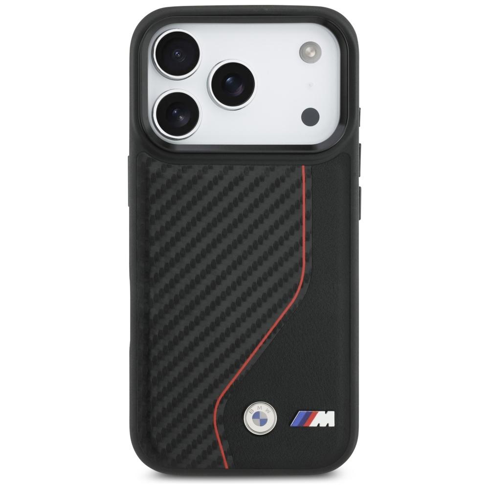 BMW M Carbon Line & Logo MagSafe Hülle für iPhone 17 Pro Rot