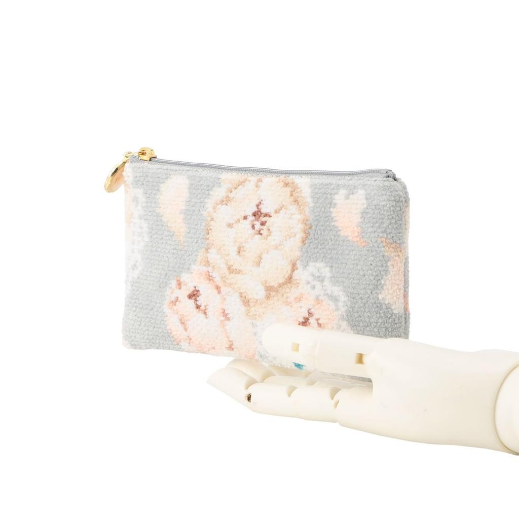 Flat Pouch Holy Peony Gray [Feiler] [1I1325121164110] HOY-251164 Women's