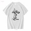 Slowpoke Rodriguez On White T Shirt Long Or Short Sleeves Vintage Washed Graphic Casual Top For Everyday Wear Unisex Streetwear