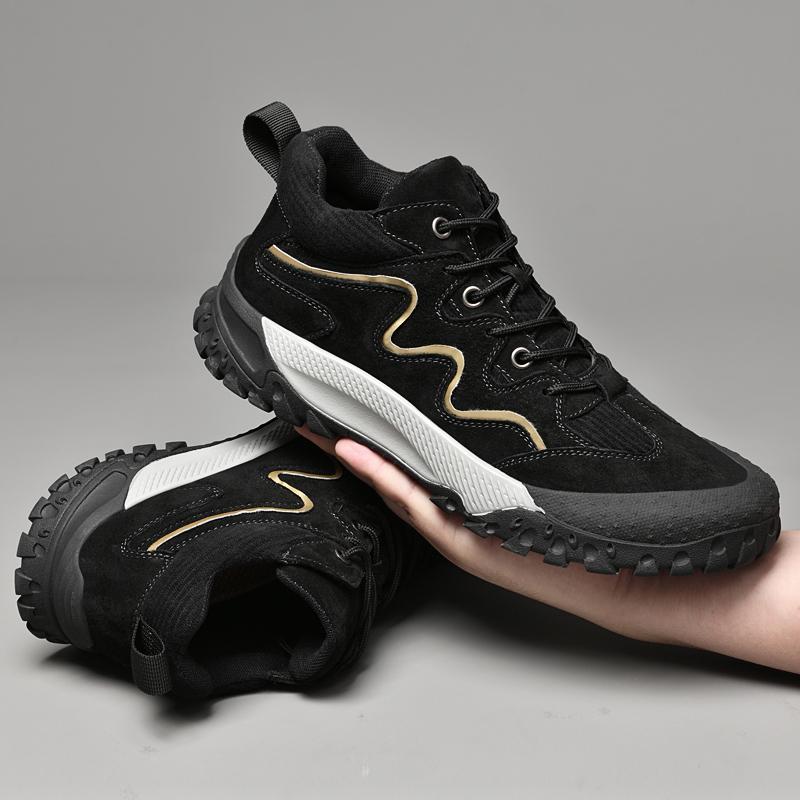 Fashion 2024 New Winter Men Boots  Slippers Warm Men Shoes Waterproof Non-Slip Plush Sneakers Male Leather Boots Plus  Size 38-44