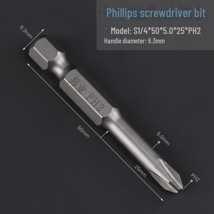 Bangye S2 Steel Pneumatic Phillips Screwdriver Head for Electric Drill