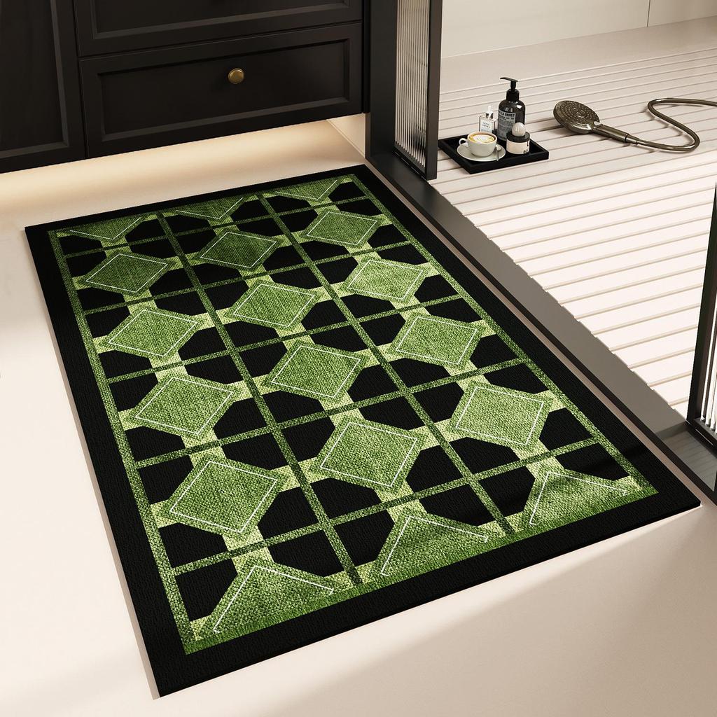 Non-Slip Diatomaceous Earth Toilet Mat - Absorbent & Anti-Fall Bathroom Carpet
