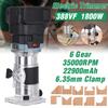Trimmer Electric Fără Fir Fără Perii cu 6 Vite 1800W, Router Lemn, Mașină de Gravat și Canelare, Freză Lemn pentru Baterie Li-ion de 18V