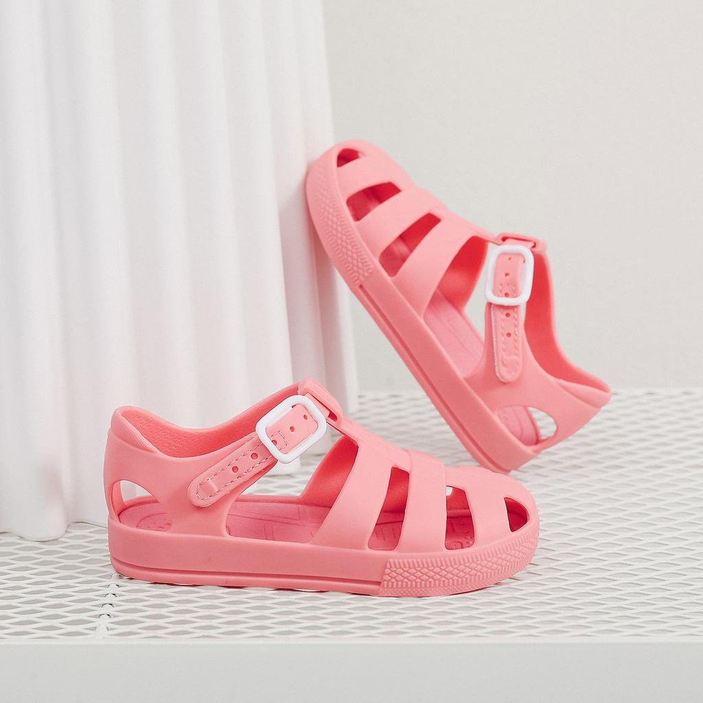 Children's Waterproof Velcro Beach Sandals – Non-Slip, Closed-Toe, Soft Sole for Boys & Girls