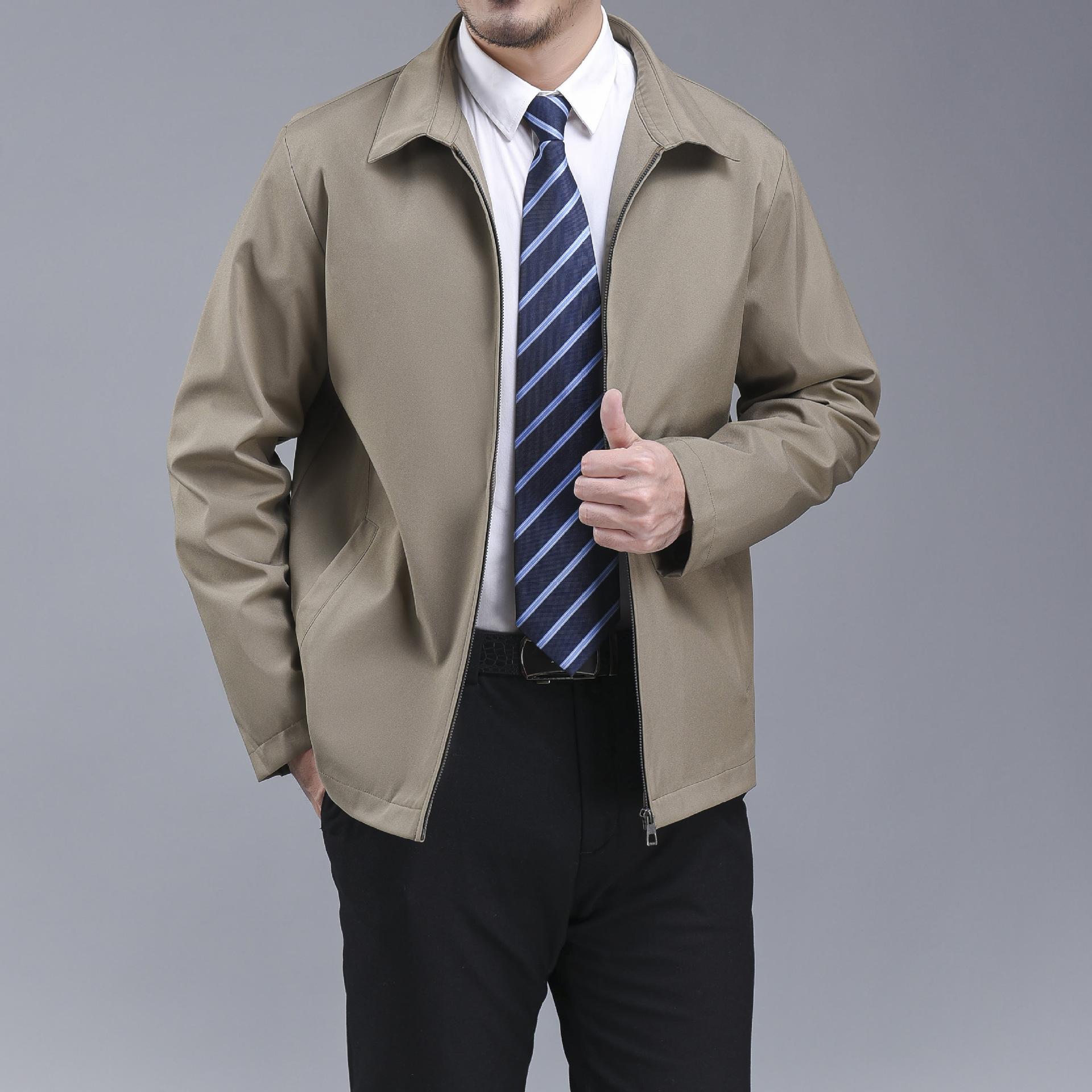 

Новая мужская куртка большого размера на осень и зиму, мужская свободная повседневная куртка с лацканами для людей среднего возраста 4XL