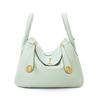 Women Lindy Style Handbag, Retro Rotating Lock Crossbody Shoulder Bag, Multi Pocket Portable Top Handle Purse, Casual Daily Work Travel Leather Bag